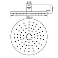 Load image into Gallery viewer, Solid Brass 250mm Shower Head Round - Black