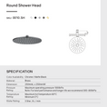 Load image into Gallery viewer, Solid Brass 250mm Shower Head Round - Black