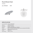 Load image into Gallery viewer, Stainless Steel 200mm Shower Head Round - Chrome Silver