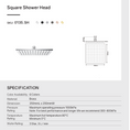 Load image into Gallery viewer, Solid Brass 250mm Shower Head Square - Gunmetal Grey