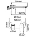 Load image into Gallery viewer, Solid Brass Spout Mixer - Gunmetal Grey- VOG