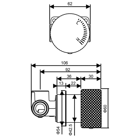 Progressive Mixer Handle - Gunmetal Grey