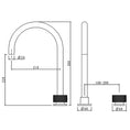 Load image into Gallery viewer, MOON Solid Brass Swivel Basin Mixer - Brushed Copper