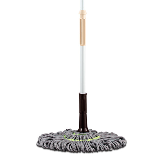 BOOMJOY Hand-Free Twist Mop with Microfiber Head & Adjustable Pole