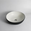 Load image into Gallery viewer, CLAYA Polar-Wavy-40 Round Ceramic Above Counter Basin - Textured Matte Black