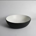 Load image into Gallery viewer, CLAYA Polar-Wavy-40 Round Ceramic Above Counter Basin - Textured Matte Black