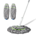 Load image into Gallery viewer, BOOMJOY Hand-Free Twist Mop - Adjustable Handle with 2 Extra Microfiber Refills