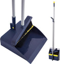 Load image into Gallery viewer, IVYROLL Long-Handled Broom and Dustpan Set with Adjustable Height with Foldable Dustpan