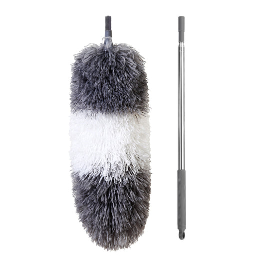 BOOMJOY Microfiber Telescoping Duster with Extendable Stainless Steel Pole and Washable Head