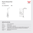 Load image into Gallery viewer, Stainless Steel & Solid Brass Shower Station Square - Black