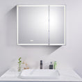 Load image into Gallery viewer, LED Mirror Shaving Cabinet – Double Door 900x720mm with Adjustable Lighting & Defogging