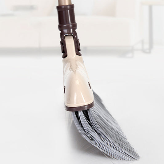 BOOMJOY Handy Broom and Dustpan Set with 180° Swivel Head and Space-Saving Design