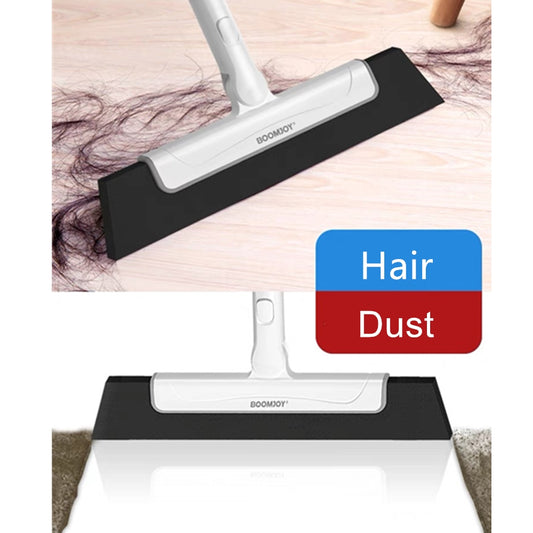 BOOMJOY Lightweight Floor Sweeper with Silicone Blade and Aluminum Handle