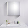 Load image into Gallery viewer, LED Mirror Shaving Cabinet – Double Door 750x720mm with Adjustable Lighting & Defogging