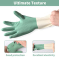 Load image into Gallery viewer, BOOMJOY 3 Pairs Latex Heavy-Duty Cleaning Gloves - Green