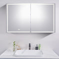 Load image into Gallery viewer, LED Mirror Shaving Cabinet – Double Door 1200x720mm with Adjustable Lighting & Defogging