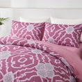 Load image into Gallery viewer, Bellemosa 75D Microfibre Quilt Cover Set - Quilt Cover | Pillowcases | Flat Sheet - Marrakesh Blush