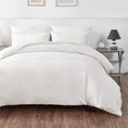 Load image into Gallery viewer, Bellemosa 100% Washed Cotton Quilt Cover Set - Classic White