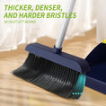 Load image into Gallery viewer, IVYROLL Long-Handled Broom and Dustpan Set with Adjustable Height with Foldable Dustpan