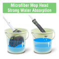 Load image into Gallery viewer, BOOMJOY Hand-Free Twist Mop - Adjustable Handle with 2 Extra Microfiber Refills