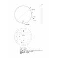 Load image into Gallery viewer, 900mm Round LED Dressing Mirror with Black Frame