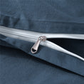 Load image into Gallery viewer, Bellemosa 100% Washed Cotton Quilt Cover Set - Slate Blue