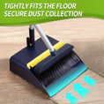 Load image into Gallery viewer, IVYROLL Long-Handled Broom and Dustpan Set with Adjustable Height with Foldable Dustpan
