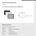 Load image into Gallery viewer, Carysil Granite Stone Single Bowl Kitchen Sink 610*457mm - Concrete Grey