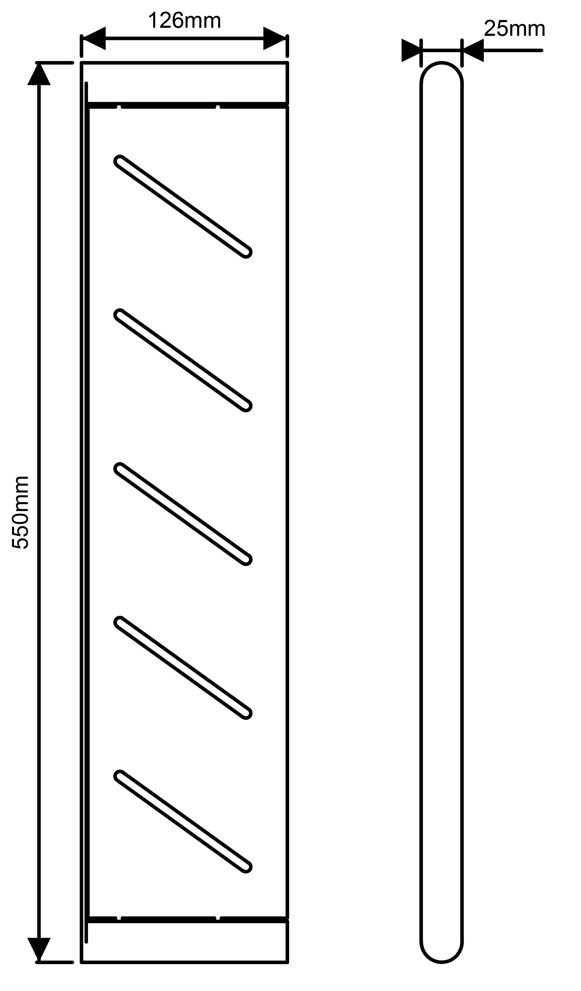 Stainless Steel Shelf - Brushed Nickel Silver - RUSHY