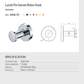 Load image into Gallery viewer, Stainless Steel Robe Hook - Gunmetal Grey - LUCID PIN