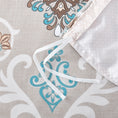 Load image into Gallery viewer, Bellemosa 75D Microfibre Quilt Cover Set - Quilt Cover | Pillowcases | Flat Sheet - Azure Damask