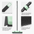 Load image into Gallery viewer, DALIPER 3-in-1 Rubber Broom Pet Hair Remover with Squeegee – Adjustable Telescopic Handle & Detailing Brush for Carpet, Hardwood, and Tile Floors