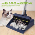 Load image into Gallery viewer, IVYROLL Long-Handled Broom and Dustpan Set with Adjustable Height with Foldable Dustpan