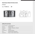 Load image into Gallery viewer, Stainless Steel 770x450x215mm Double Bowl Kitchen Sink - Gunmetal Grey
