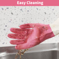 Load image into Gallery viewer, BOOMJOY 3 Pairs Latex Heavy-Duty Cleaning Gloves - Pink