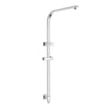 Load image into Gallery viewer, Stainless Steel & Solid Brass Shower Rail Square - Chrome Silver