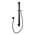 Load image into Gallery viewer, Enhance your shower with this black handheld shower rail. Made from stainless steel & solid brass, this flat shower rail offers durability and style. Ships fast across Australia.-Shower Rail-Ezymall AU