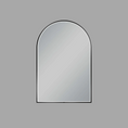 Load image into Gallery viewer, Matte Black Framed Arch LED Mirror 600 × 900 mm