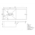 Load image into Gallery viewer, Stainless Steel PVD Single Bowl Kitchen Sink with Drain Board 960*450*230mm- Brushed Brass
