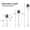 Load image into Gallery viewer, BOOMJOY Extendable Microfiber Duster Set with Telescoping Stainless Steel Pole and Bendable Washable Dusters
