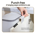 Load image into Gallery viewer, Keep your space clean with our 9L Cabinet Door Hanging Trash Can! Wall-mounted compost bin with a sliding lid. Perfect for kitchens. Get yours in beige today!-Cleaning Products-Ezymall AU