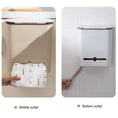 Load image into Gallery viewer, Keep your space clean with our 9L Cabinet Door Hanging Trash Can! Wall-mounted compost bin with a sliding lid. Perfect for kitchens. Get yours in beige today!-Cleaning Products-Ezymall AU