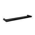Load image into Gallery viewer, Double Towel Rail 600mm - Brass - High Gloss Black | BELLINO