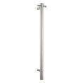 Load image into Gallery viewer, Stainless Steel Electric Heated Towel Rack Single Bar Vertical with Timer - Brushed Nickel Silver