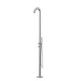 Load image into Gallery viewer, Stainless Steel Outdoor Freestanding Shower with Handheld Shower Head- Brushed Nickel Silver