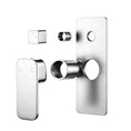 Load image into Gallery viewer, Solid Brass Wall Mixer Tap with Diverter Trim Kit (Match CLPD) - Brushed Nickel | IVANO