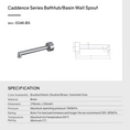 Load image into Gallery viewer, CADDENCE Spout - Solid Brass - Gunmetal Grey