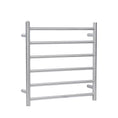 Load image into Gallery viewer, Stainless Steel Heated Towel Rack 6 Bars Round - Chrome Silver