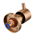 Load image into Gallery viewer, Brass Circle Wall Taps One Pair - Brushed Copper