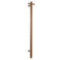 Load image into Gallery viewer, Stainless Steel Electric Heated Towel Rack Single Bar Vertical with Timer - Brushed Copper